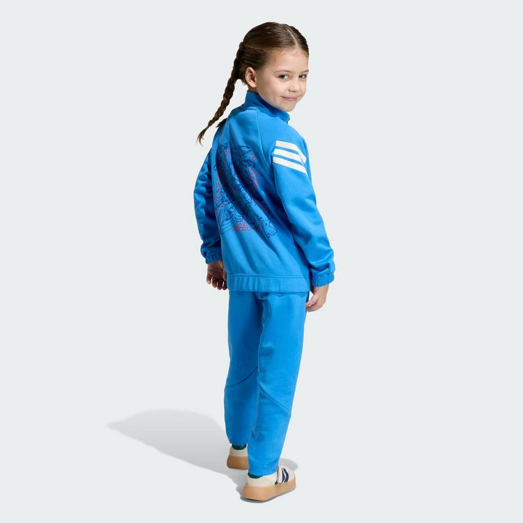 adidas adidas ADIDAS MARVEL AVENGERS TRAININGSANZUG Trainingsanzug Kinder - Ray Blue / Off White - 1 | SportScheck