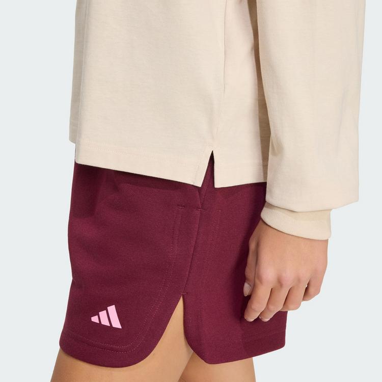 adidas adidas 3 STRIPES STUDIO BOYFRIEND LONGSLEEVE Langarmshirt Damen - Crystal Linen - 1 | SportScheck