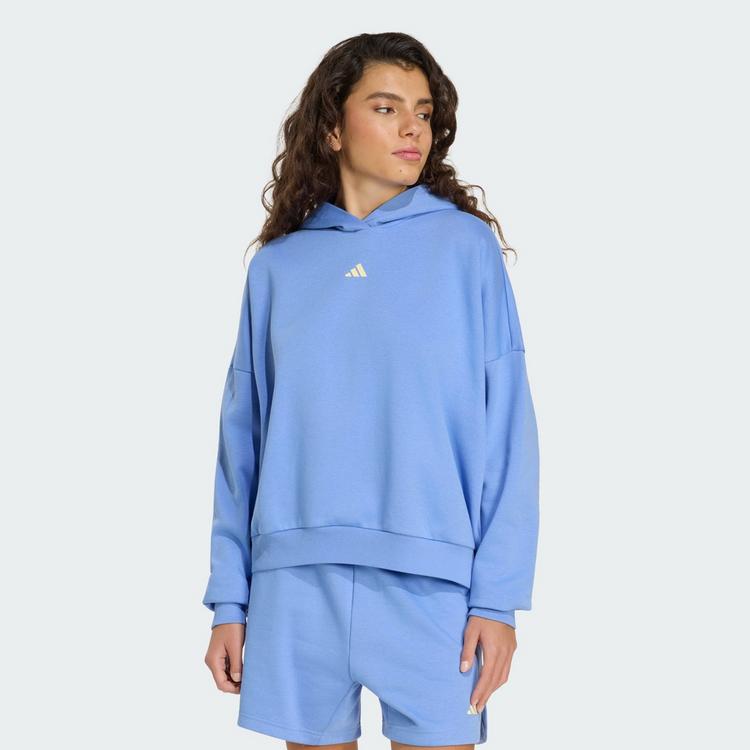 adidas adidas 3-STREIFEN STUDIO HOODIE Hoodie Damen - Blue Fusion - 0 | SportScheck