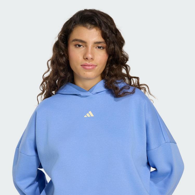 adidas adidas 3-STREIFEN STUDIO HOODIE Hoodie Damen - Blue Fusion - 0 | SportScheck