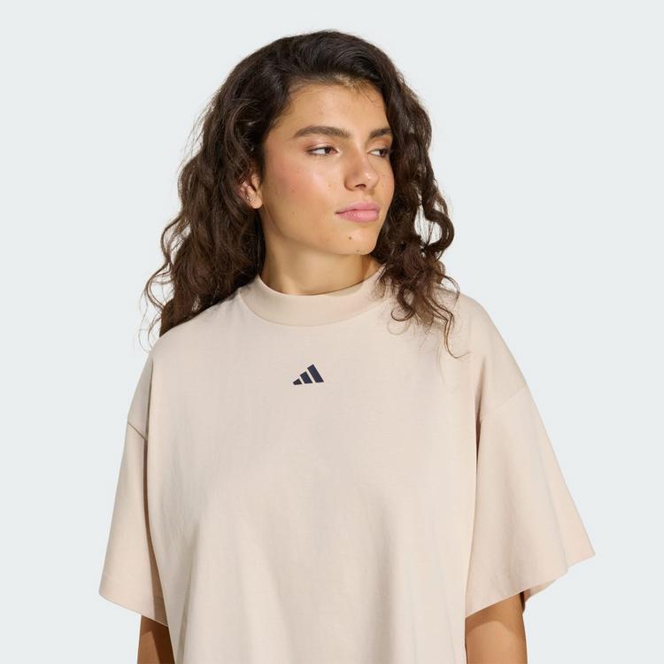 adidas adidas 3 STRIPES STUDIO BOYFRIEND T-SHIRT T-Shirt Damen - Crystal Linen - 0 | SportScheck