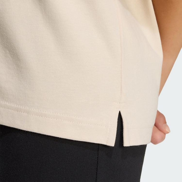 adidas adidas 3 STRIPES STUDIO BOYFRIEND T-SHIRT T-Shirt Damen - Crystal Linen - 1 | SportScheck