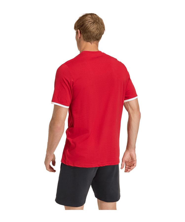 adidas adidas Entrada 26 T-Shirt Wei&szlig; Funktionsshirt Herren - rotweiss - 0 | SportScheck