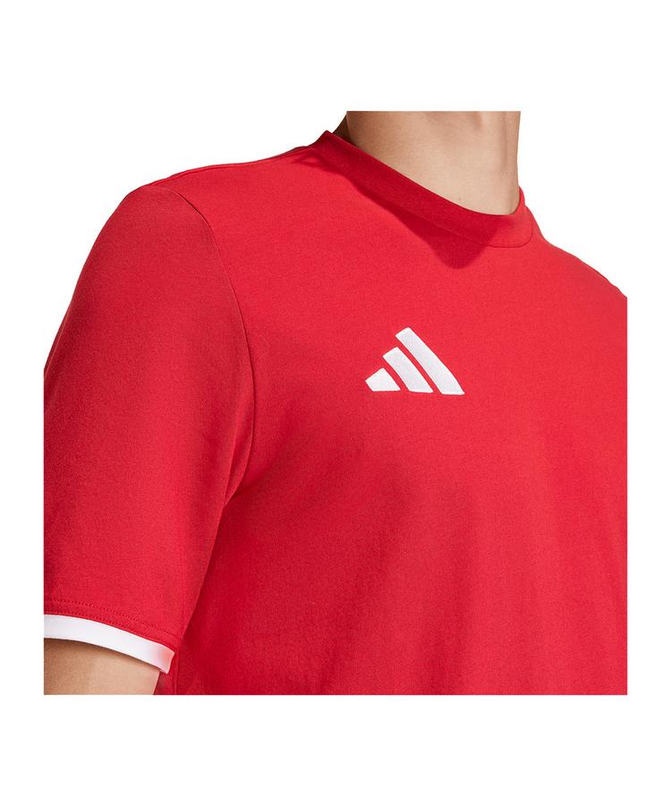 adidas adidas Entrada 26 T-Shirt Wei&szlig; Funktionsshirt Herren - rotweiss - 1 | SportScheck