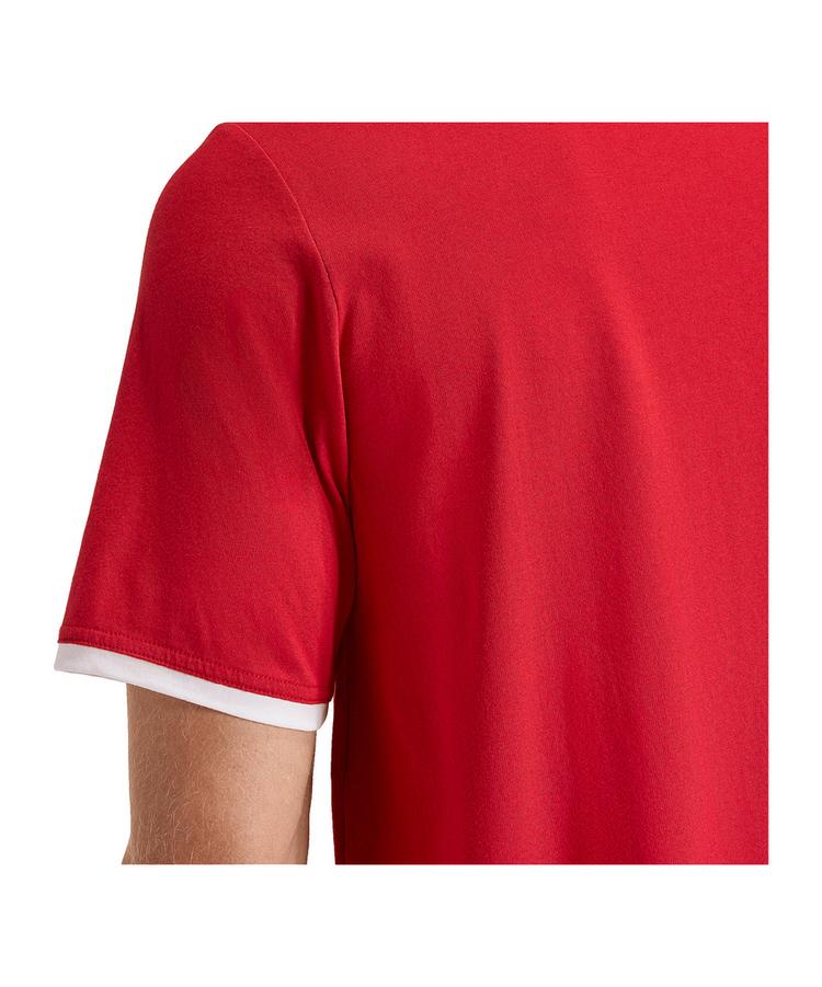 adidas adidas Entrada 26 T-Shirt Wei&szlig; Funktionsshirt Herren - rotweiss - 2 | SportScheck