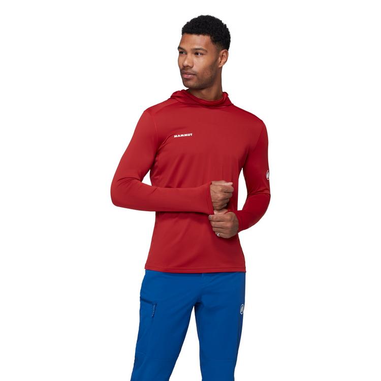 Mammut Mammut Selun Sun FL Hooded Langarmshirt Herren - dark mammut red - 0 | SportScheck