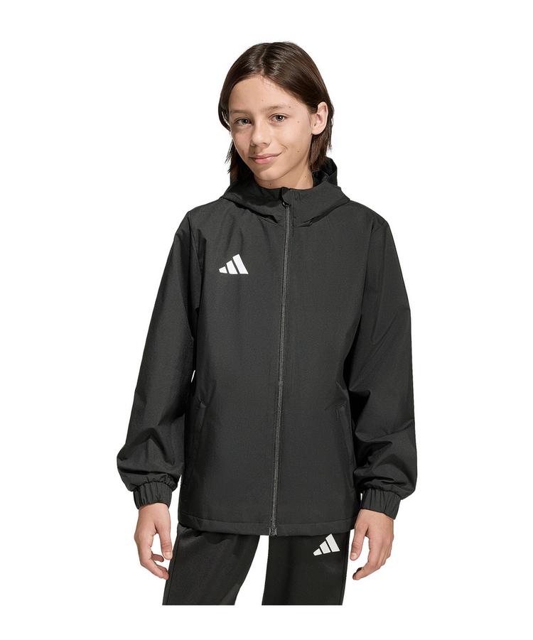 adidas adidas Entrada 26 Regenjacke Kids Trainingsjacke Kinder - schwarzweiss - 0 | SportScheck