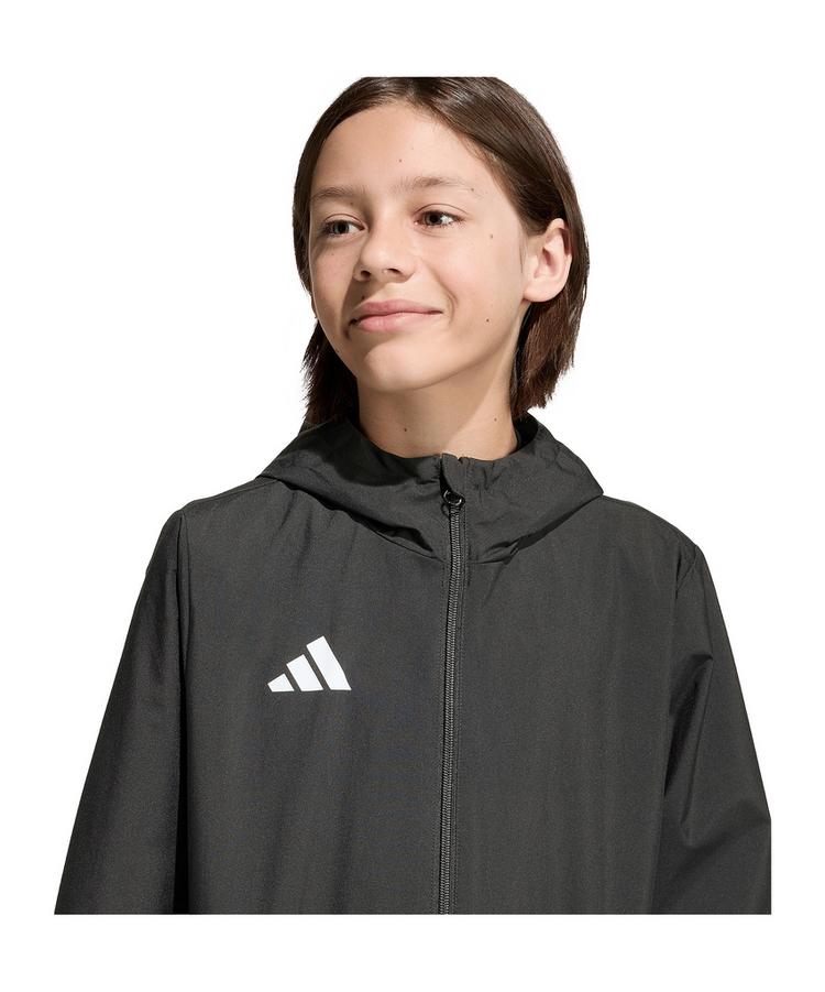 adidas adidas Entrada 26 Regenjacke Kids Trainingsjacke Kinder - schwarzweiss - 0 | SportScheck
