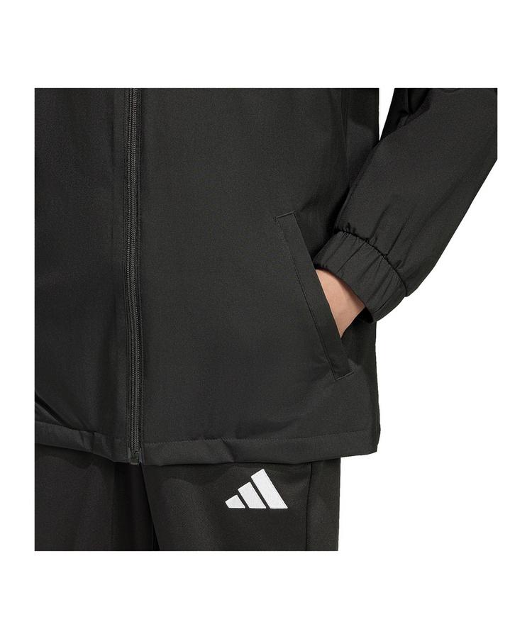 adidas adidas Entrada 26 Regenjacke Kids Trainingsjacke Kinder - schwarzweiss - 1 | SportScheck