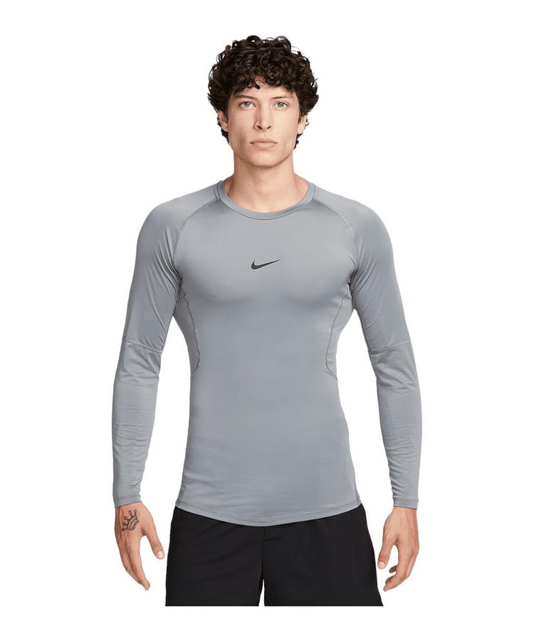 Nike Nike Pro Dri-Fit Training T-Shirt Laufshirt Herren - grauschwarz - 0 | SportScheck