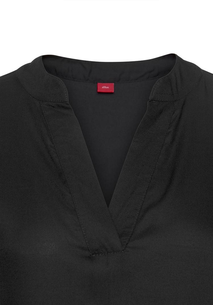 S.OLIVER S.OLIVER Blusenkleid Kurzarmkleid Damen - schwarz - 6 | SportScheck