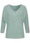 Lascana 3/4-Arm-Shirt Longshirt Damen - mint