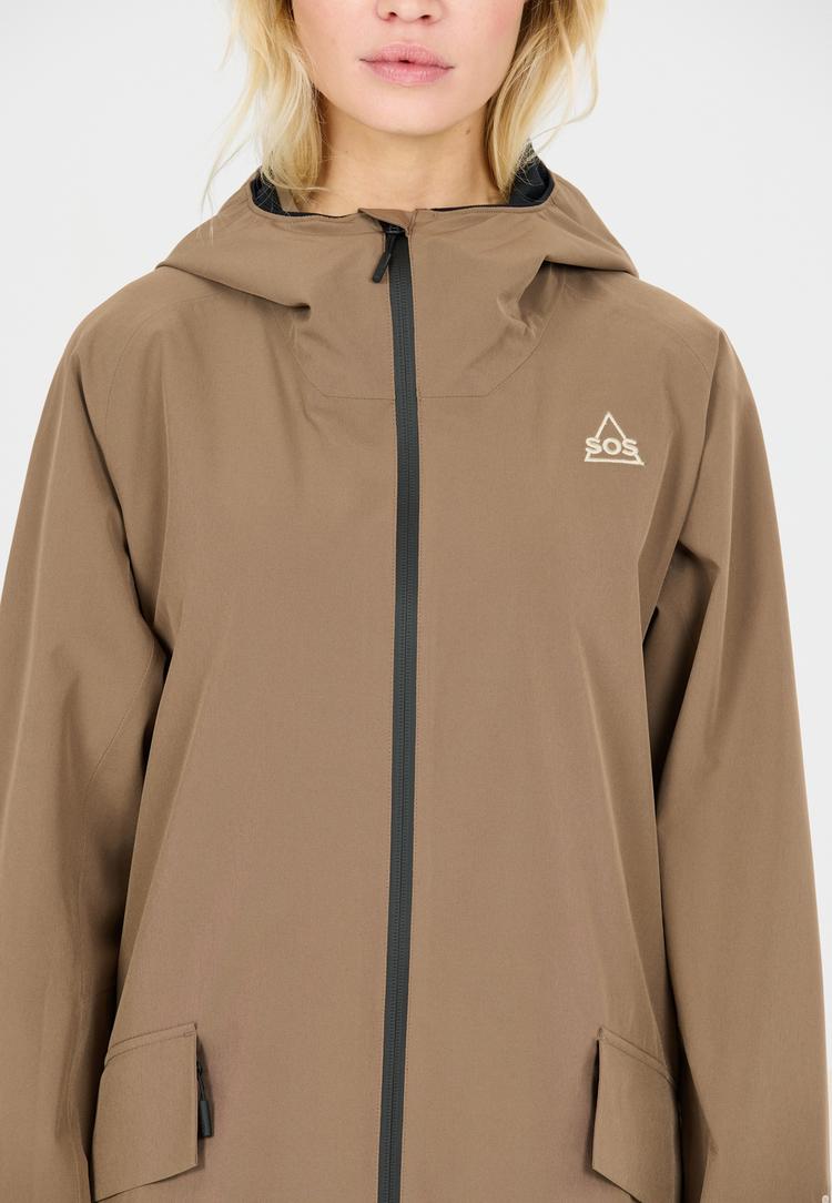 SOS SOS Talinis Funktionsjacke Damen - 1119 Shitake - 0 | SportScheck