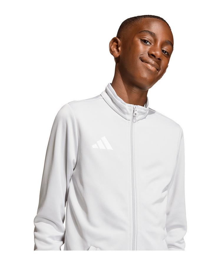 adidas adidas Entrada 26 Trainingsjacke Kids Dunkel Trainingsjacke Kinder - grauweiss - 0 | SportScheck