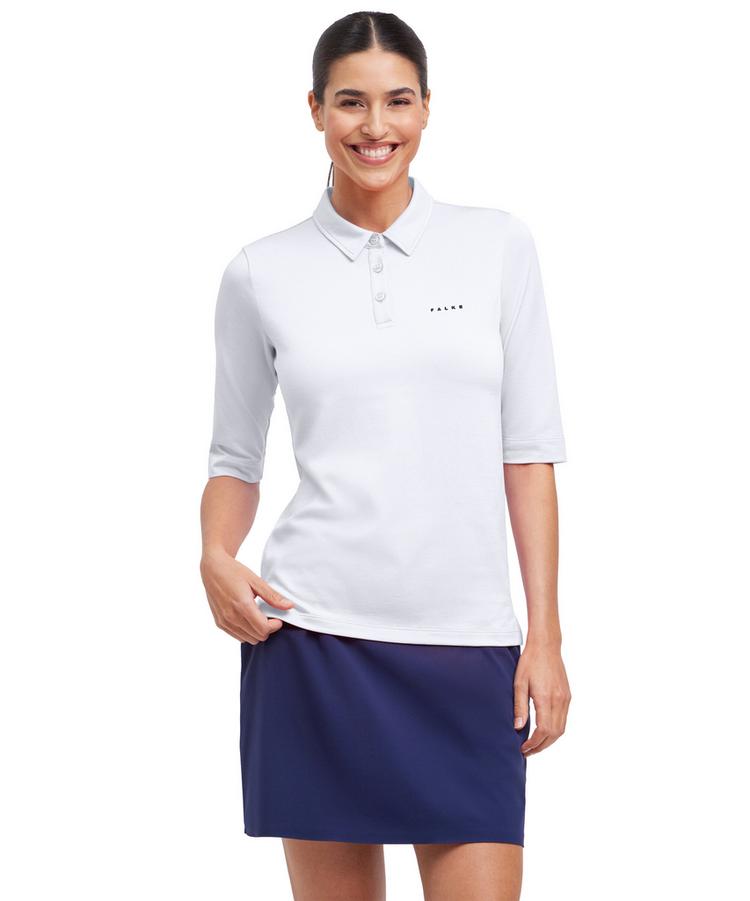 Falke Falke GO Poloshirt Poloshirt Damen - white (2860) - 0 | SportScheck