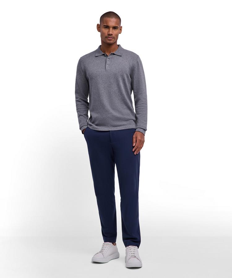 Falke Falke Cotton Polo LS Poloshirt Herren - light greymel. (3390) - 1 | SportScheck