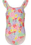 ZigZag Carly Badeanzug M&auml;dchen - Print 3788 Flamingo