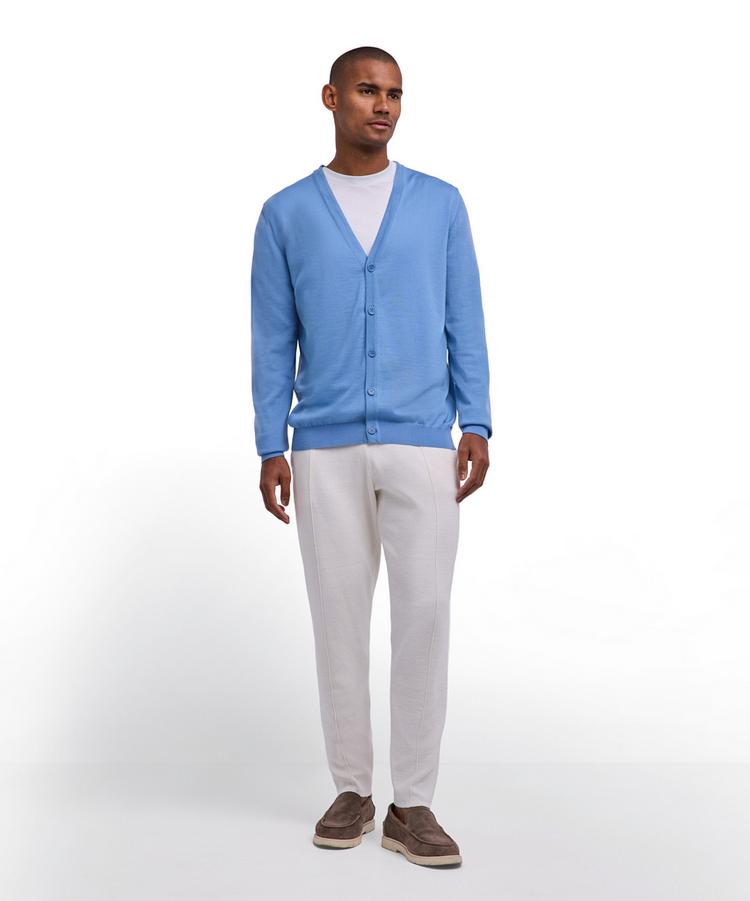 Falke Falke Merino X-Fine Cardigan Strickpullover Herren - sky blue (6876) - 1 | SportScheck