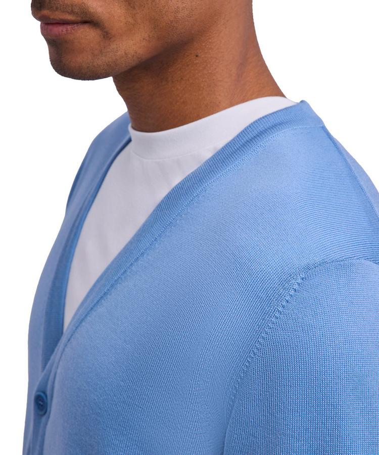 Falke Falke Merino X-Fine Cardigan Strickpullover Herren - sky blue (6876) - 3 | SportScheck