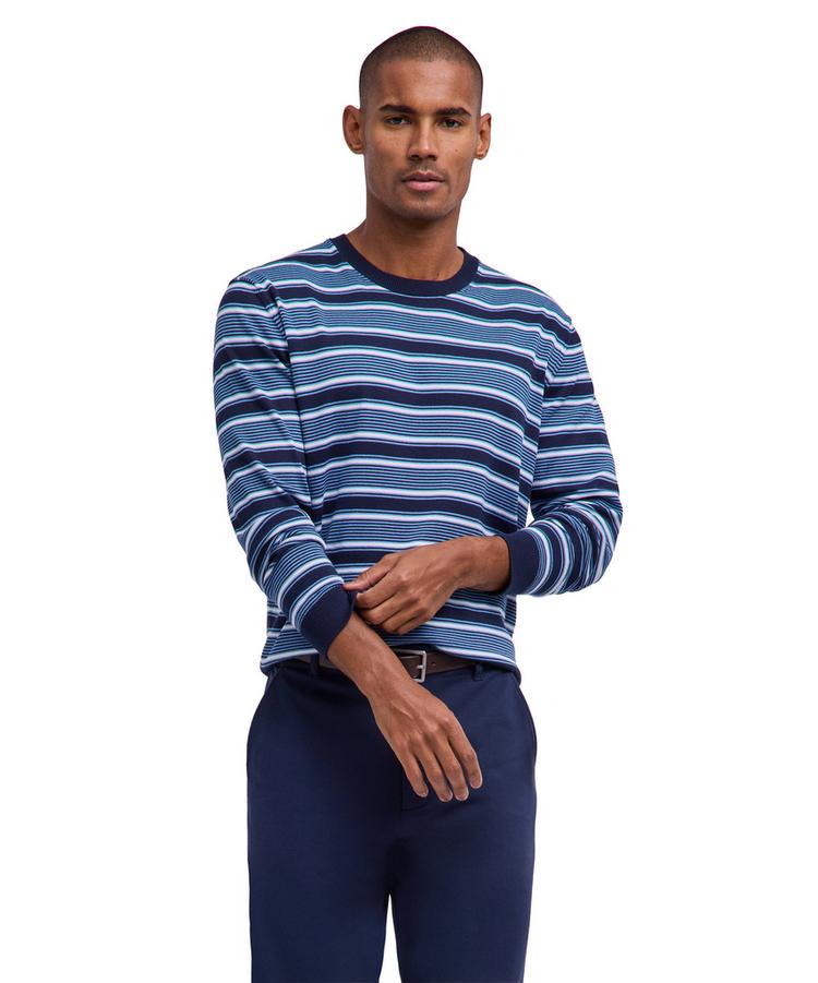 Falke Falke Cotton Crew Neck Strickpullover Herren - dark navy (6374) - 0 | SportScheck