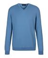 Falke Merino X-Fine V-Neck Strickpullover Herren - sky blue (6876)