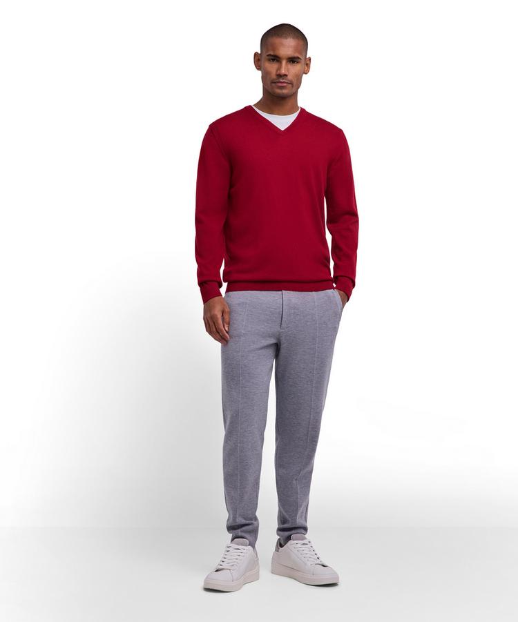 Falke Falke Merino X-Fine V-Neck Strickpullover Herren - red velvet (8264) - 1 | SportScheck