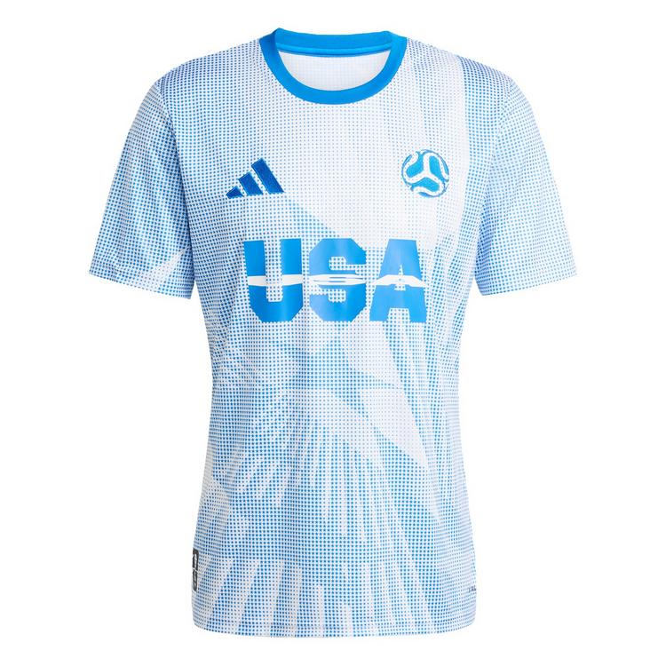 adidas adidas USA Jersey Trikot Herren - White / Glow Blue - 0 | SportScheck