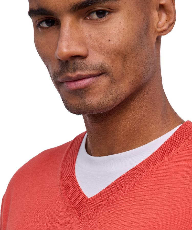 Falke Falke Cotton V-Neck Strickpullover Herren - rust (8404) - 2 | SportScheck