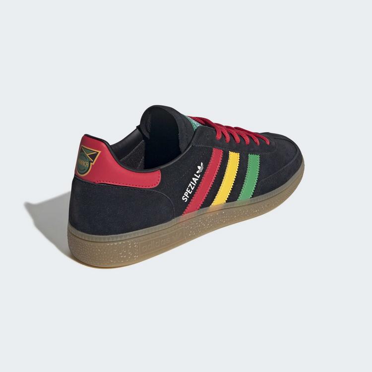 adidas adidas Jamaika&nbsp;Handball&nbsp;Spezial&nbsp;Schuh Sneaker - Core Black / Pure Ruby / Bold Gold - 8 | SportScheck