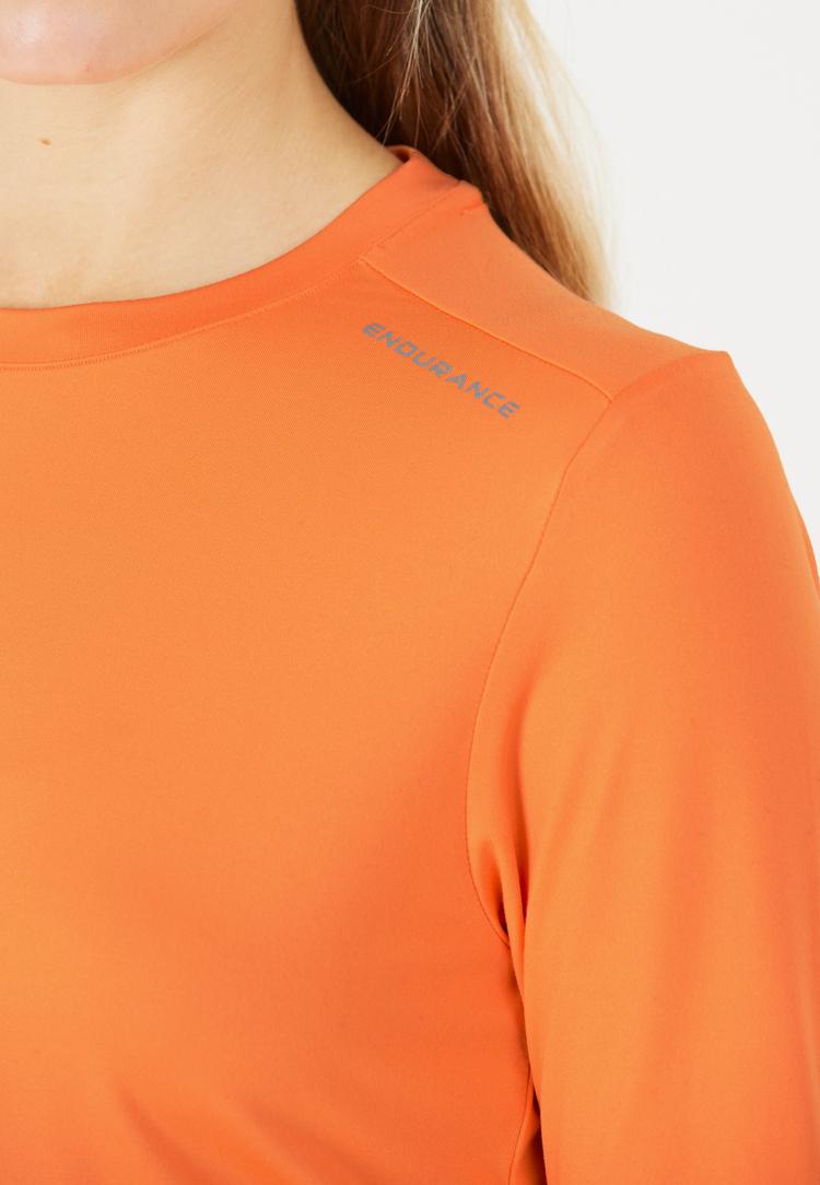 Endurance Endurance Chalina Langarmshirt Damen - 5126 Tangerine - 1 | SportScheck