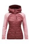 Peak Performance W Helium Down Hybrid Hood Funktionsjacke Damen - rotviolett
