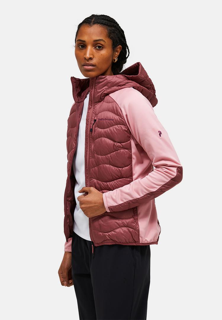 Peak Performance Peak Performance W Helium Down Hybrid Hood Funktionsjacke Damen - rotviolett - 1 | SportScheck