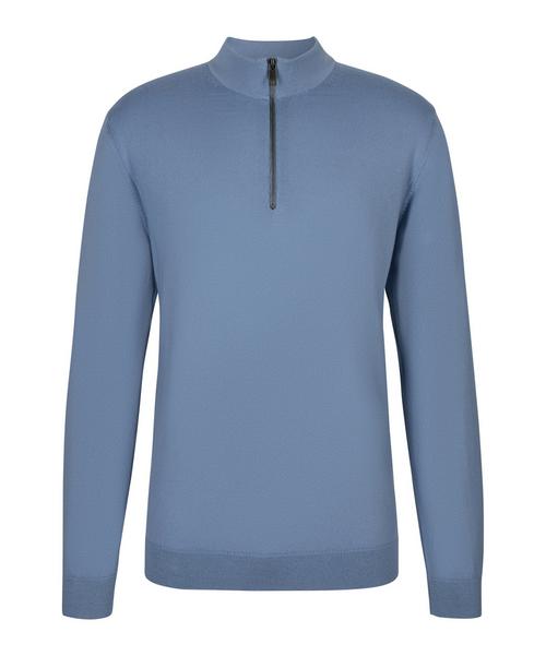Falke Merino X-Fine Half-Zip Strickpullover Herren