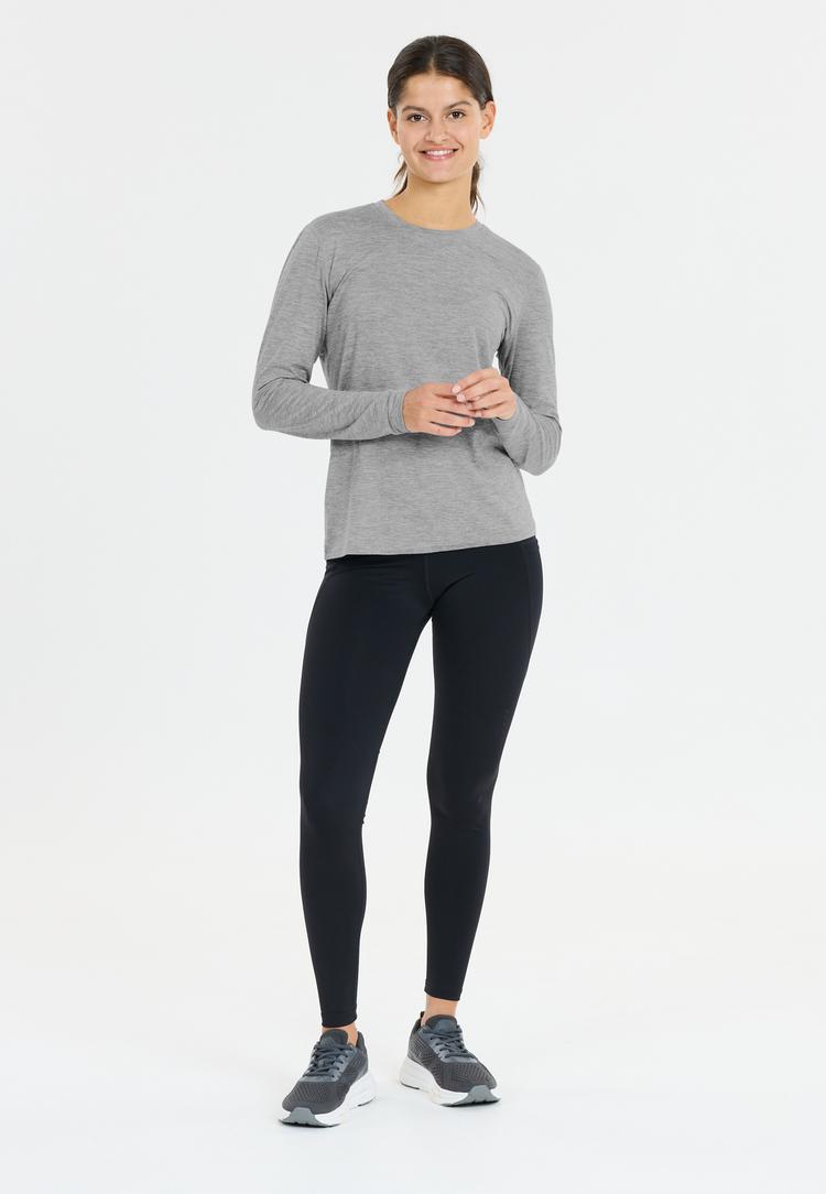 Endurance Endurance Alvaly Langarmshirt Damen - 1005 Light Grey Melange - 0 | SportScheck