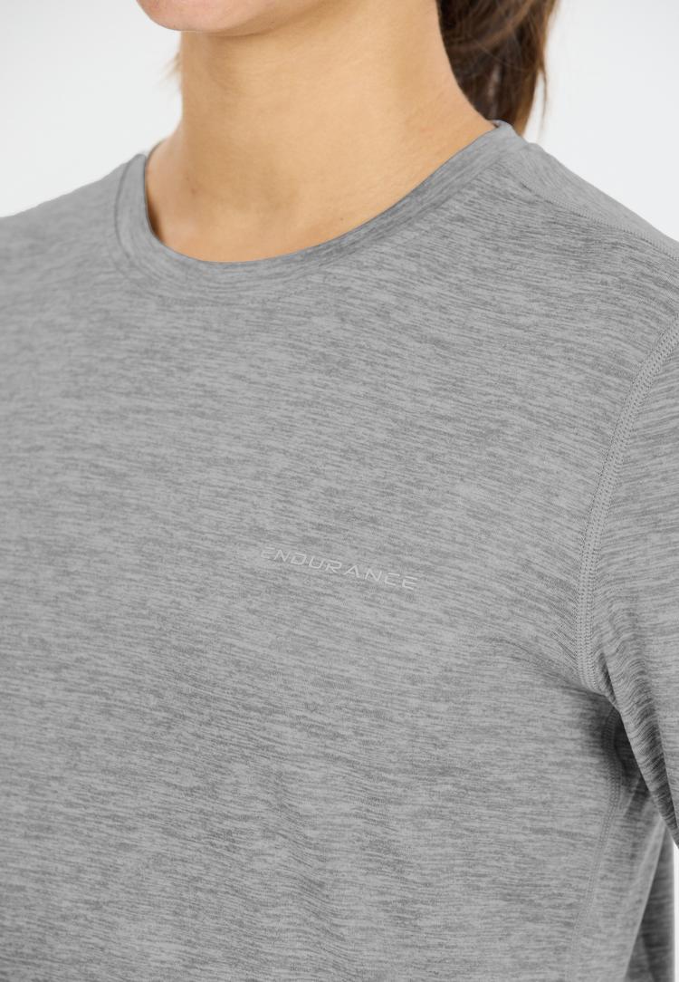 Endurance Endurance Alvaly Langarmshirt Damen - 1005 Light Grey Melange - 1 | SportScheck