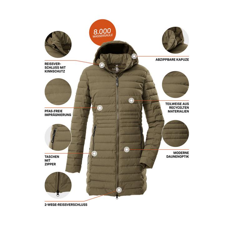 G.I.G.A. DX by killtec G.I.G.A. DX by killtec GW 77 WMN QLTD PRK_Bacarya Funktionsmantel Damen - Schlamm - 3 | SportScheck