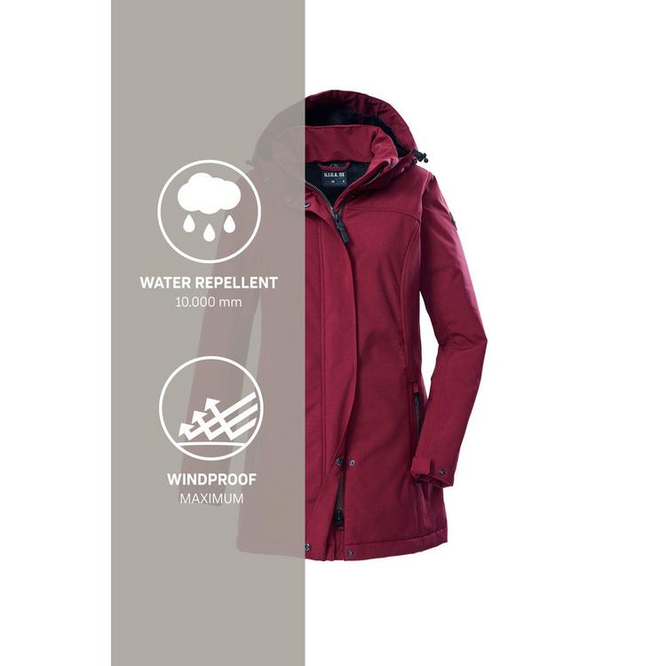 G.I.G.A. DX by killtec G.I.G.A. DX by killtec GW 36 WMN SFTSHLL PRK Funktionsmantel Damen - Bordeaux - 5 | SportScheck