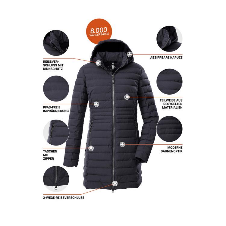 G.I.G.A. DX by killtec G.I.G.A. DX by killtec GW 77 WMN QLTD PRK_Bacarya Funktionsmantel Damen - Blau3044 - 3 | SportScheck