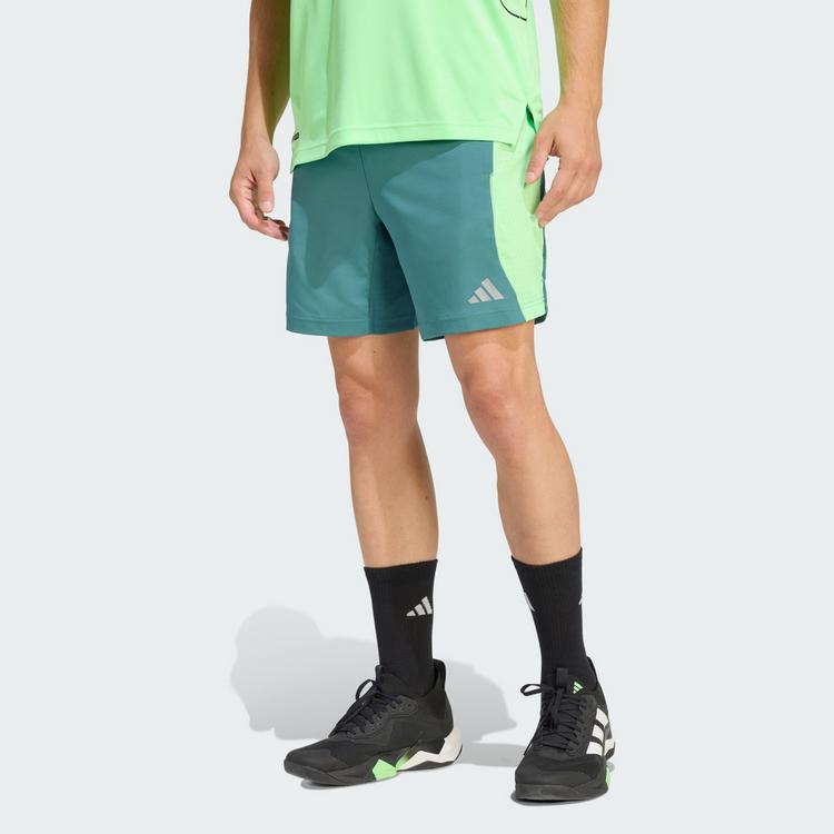 adidas adidas Tech Apparel CLIMACOOL Short Funktionsshorts Herren - Preloved Teal / Lime Burst - 0 | SportScheck