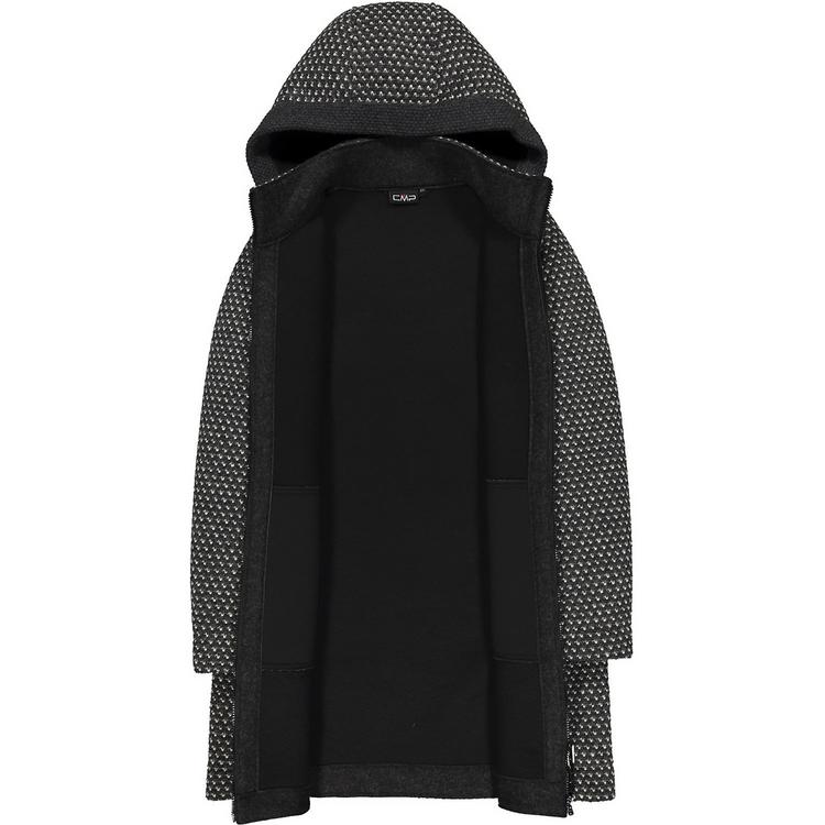 CMP CMP COAT FIX HOOD Fleecejacke Damen - Grau - 5 | SportScheck