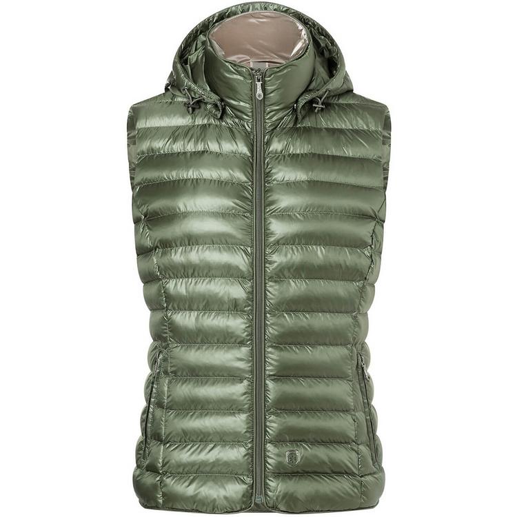 Wellensteyn Wellensteyn Italy Vest Hood Outdoorjacke Damen - Dunkeloliv - 0 | SportScheck