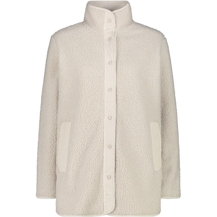 CMP CMP LONG JACKET Fleecejacke Damen - Perlwei&szlig;948 - 0 | SportScheck