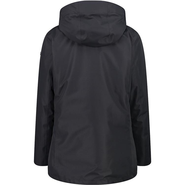 CMP CMP LONG JACKET ZIP HOOD DETACHAB Outdoorjacke Damen - Anthrazit0530 - 0 | SportScheck