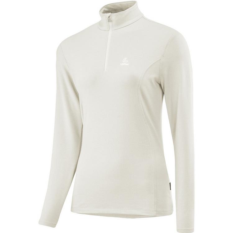 L&ouml;ffler L&ouml;ffler MIDLAYER TRANSTEX Langarmshirt Damen - Perlwei&szlig; - 0 | SportScheck