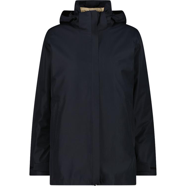 CMP CMP LONG JACKET ZIP HOOD DETACHAB Winterjacke Damen - Schwarz011 - 0 | SportScheck