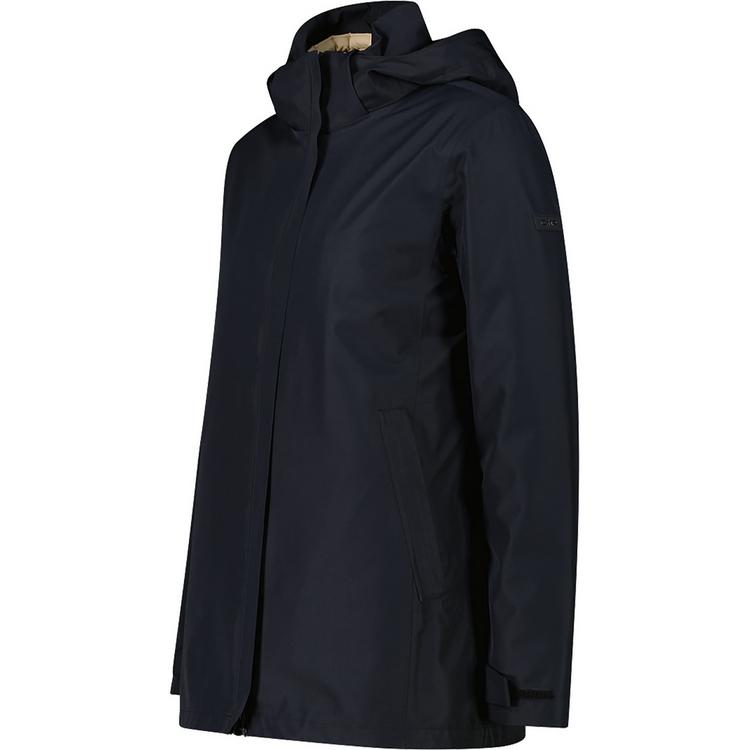 CMP CMP LONG JACKET ZIP HOOD DETACHAB Winterjacke Damen - Schwarz011 - 1 | SportScheck