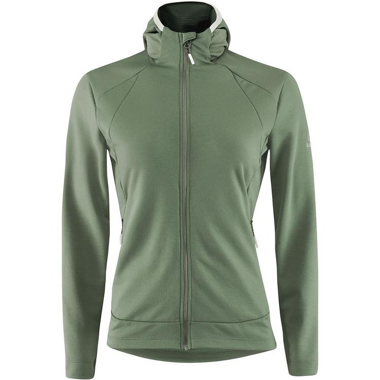 L&ouml;ffler L&ouml;ffler W ZIP-HOODY TECH-MERINO Langarmshirt Damen - Gr&uuml;n2067 - 0 | SportScheck