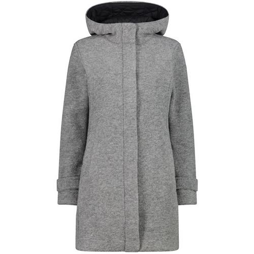 CMP W COAT FIX HOODWOOLTECH Funktionsmantel Damen