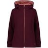CMP W JACKET FIX HOODWOOLTECH Fleecejacke Damen - Pflaume