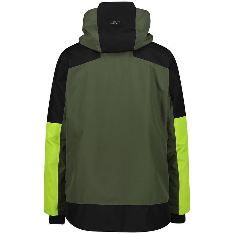 CMP CMP M JACKET FIX HOOD PL PONGEE JACQUARD+TPU Funktionsjacke Herren - Gr&uuml;n - 0 | SportScheck